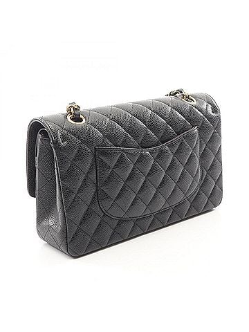 Chanel Chanel Matelassé Double Flap Shoulder Bag/Handbag, Caviar Leather (Grained Calfskin), Women's, Black (view 2)