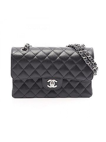Chanel Chanel Matelassé Double Flap Shoulder Bag/Handbag, Caviar Leather (Grained Calfskin), Women's, Black (view 1)