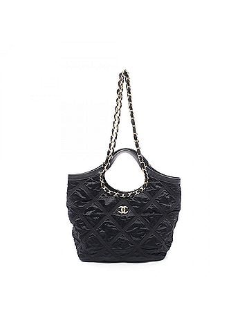 Chanel Chanel Matelassé 2-Way Tote Bag/Handbag, Fabric and Leather, Women's, Black (AS3152) (view 1)