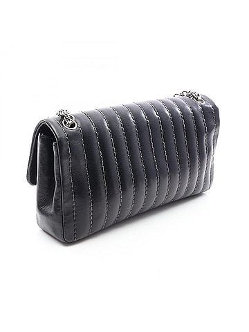 Chanel Chanel Mademoiselle Shoulder Bag/Handbag, Lambskin Leather, Women's, Black (view 2)