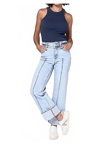 Dear John Holly High Rise Cuffed Jeans in Lake Shore (view 2)