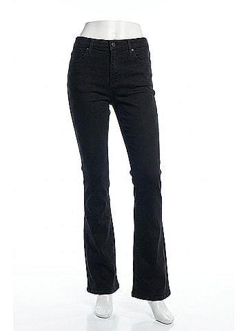 Dear John Jaxtyn High Rise Boot Cut Jeans in Black Olive (view 1)