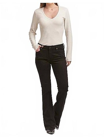 Dear John Jaxtyn High Rise Boot Cut Jeans in Black Olive (view 2)