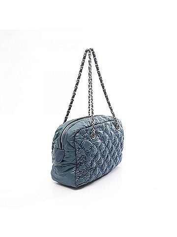 Chanel Chanel Paris Byzantium Shoulder Bag/Handbag, Nylon Leather, Women's, Blue (view 2)