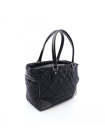 Chanel Chanel Paris New York Line Tote Bag Handbag Nylon Leather Women's Black A33100 (view 2)