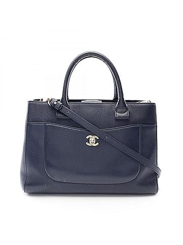Chanel Chanel Neo Executive Tote 2-Way Bag/Handbag, Leather, Women's, Navy, A69930 (view 1)