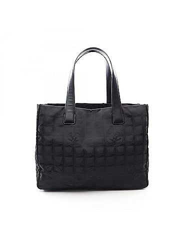 Chanel Chanel New Travel Line MM Tote Bag Handbag Leather Nylon Canvas Women's Black A15991 (view 1)