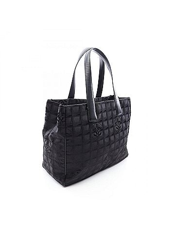 Chanel Chanel New Travel Line MM Tote Bag Handbag Leather Nylon Canvas Women's Black A15991 (view 2)