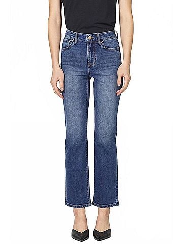 Dear John Anika Straight Leg Denim Jeans in Midtown (view 2)