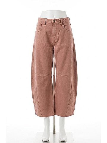 Just Black Ani Barrel Denim Jeans in Clay (view 1)