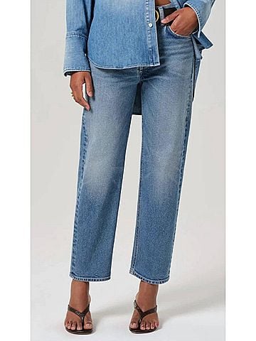 Citizens of Humanity Delfina High-Rise Straight Jeans in Elsinore (view 2)