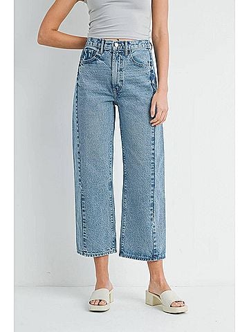 Just Black Barrel Twist Jean in Medium Wash (view 2)