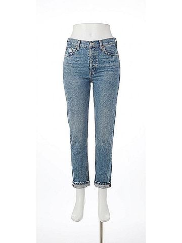 Free People The Lasso Jeans in Back Road Blue (view 1)
