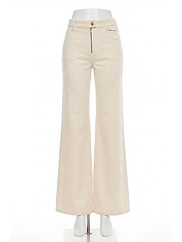 Ulla Johnson Odelia High Rise Wide Flare Jeans in Cowrie (view 1)