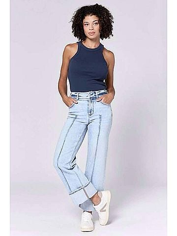 Dear John Holly High Rise Cuffed Jeans in Lake Shore (view 2)