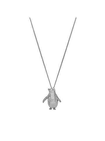 Tiffany & Co. TIFFANY&amp;Co. Tiffany Penguin Necklace Pendant SV925 Silver Men's Women's (view 1)