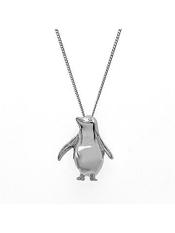 Tiffany & Co. TIFFANY&amp;Co. Tiffany Penguin Necklace Pendant SV925 Silver Men's Women's (view 2)