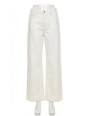 DL1961 Alex Baggy Wide Leg Jean in Eggshell (view 1)