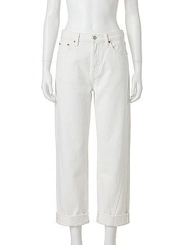 Pistola Kacey Cuffed Boyfriend Jean in Optic White (view 1)