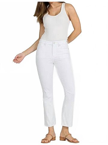 Dear John Jeanne Flare Leg Jeans in White (view 2)