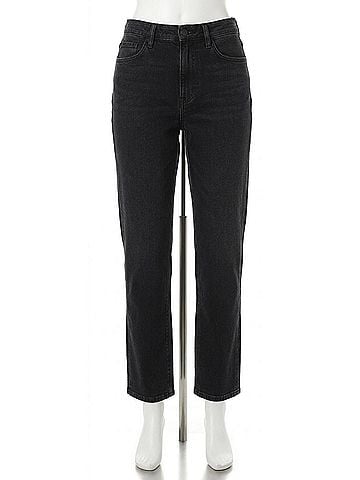 FRAME Le High 'N' Tight Straight Jeans in Inkwell (view 1)