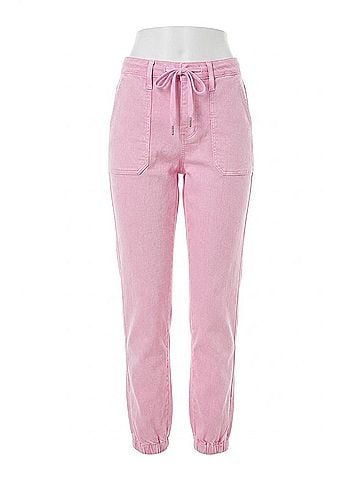 Judy Blue High Waist Garment Dyed Jogger Jeans in Pink (view 1)