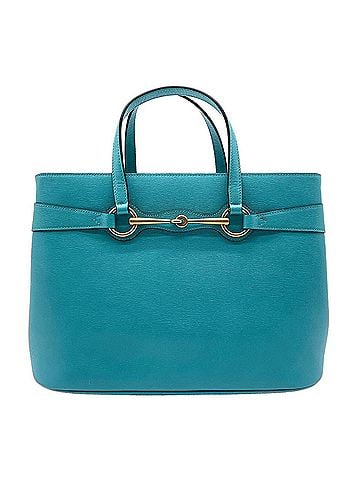 Gucci GUCCI Horsebit Tote Bag 319795 Leather Blue Women's (view 1)