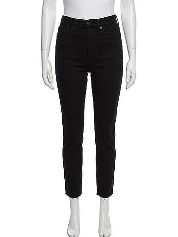 Rag & Bone Women's Wren Slim Jeans in Black (view 1)