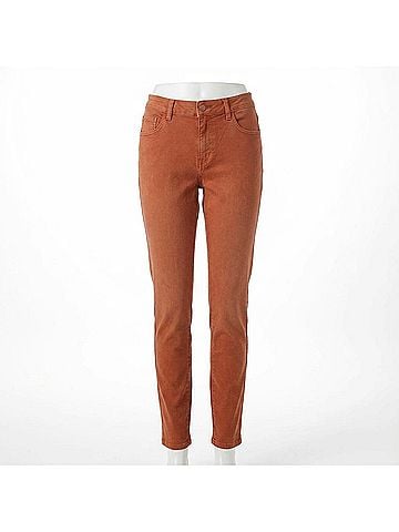 Closed Mid Rise Slim Leg Jeans in Ferro Brown (view 1)