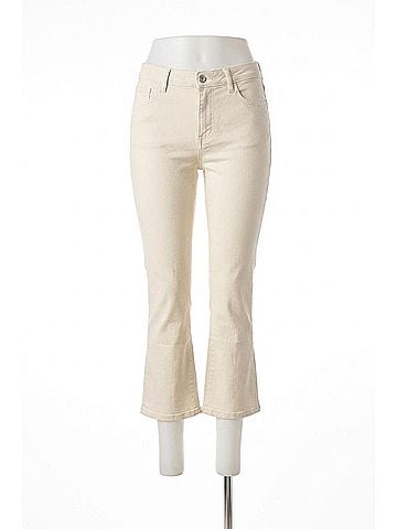Elliott Lauren Women's Bootcut Jeans in Ecru (view 1)