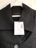 Hatch Solid Black Women's Swing Coat Spring Jacket in Black Size P - photo 4