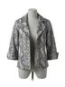MULTIPLES Animal Print Gray Snakeskin Print Jacket in Multi Size XL - photo 1