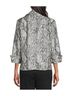 MULTIPLES Animal Print Gray Snakeskin Print Jacket in Multi Size XL - photo 3
