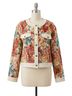 ANNIEWEAR Floral Orange Woven Florals Jacket in Multi Size M - photo 1