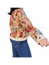 ANNIEWEAR Floral Orange Woven Florals Jacket in Multi Size M - photo 4