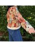 ANNIEWEAR Floral Orange Woven Florals Jacket in Multi Size M - photo 6
