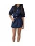 Sincerely Ours Plaid Blue Celia Crop Jacket in Navy Size XS - photo 2