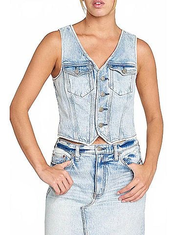 Daze Kiss Vest in First Move Wash (view 2)
