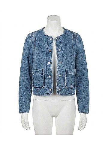 Dear John Kit Jean Jacket in Denim Blue (view 1)