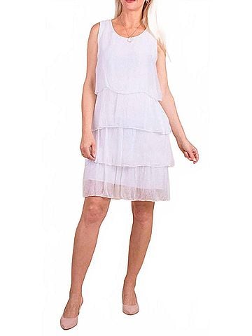 GiGi Moda Sora Silk Dress in White (view 2)