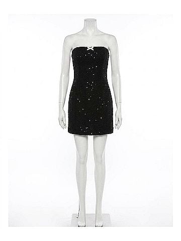 Le Lis Greatest Gift Mini Dress in Black (view 1)