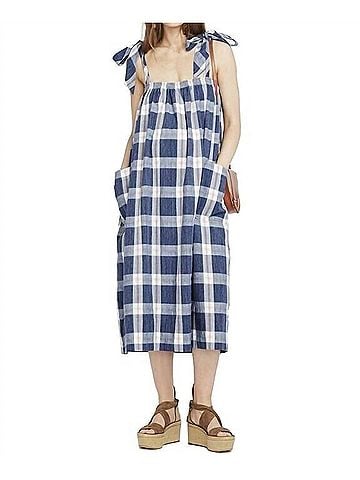 Hatch Maternity The Alexia Dress in Blueberry (view 2)
