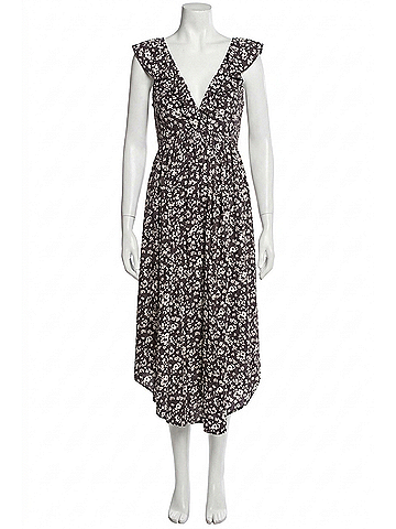 Hatch Maternity The Briana Dress in Black Floral (view 1)