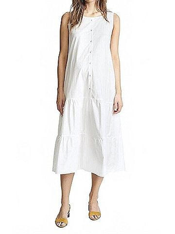 Hatch Maternity The Elenore Dress in White (view 2)