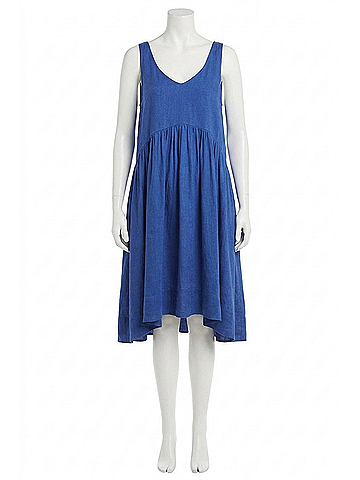 Hatch Fiona Maternity Dress in Blue (view 1)