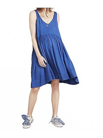 Hatch Fiona Maternity Dress in Blue (view 2)