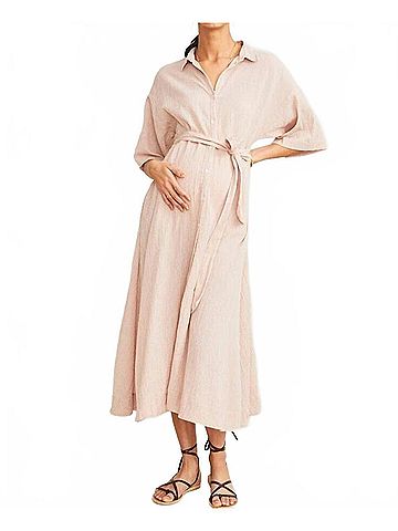 Hatch Maternity The Elsa Dress in Petal Gingham (view 2)