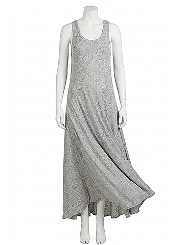 Hatch Gwen Maternity Maxi Dress in White And Charcoal Striped (view 1)