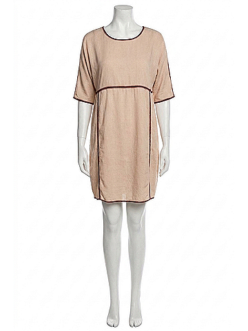 Hatch Rio Maternity Mini Dress in Dusty Rose/Pink (view 1)