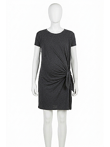 Hatch Talia Maternity Dress in Charcoal (view 1)